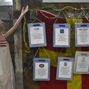 The People's Choice voting wall. LISA KRISTOFF/Boothbay Register