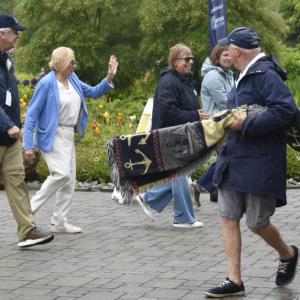 Governor Janet Mills paid a visit and got an item appraised. FRITZ FREUDENBERGER/Boothbay Register