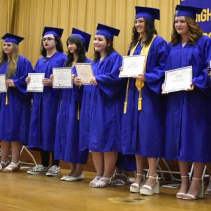 Recipients of the Worthington Scholarship. FRITZ FREUDENBERGER/Boothbay Register