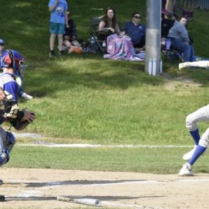 Seahawk Sam Markowitz approaches home plate in his game against Oak Hill June 3. FRITZ FREUDENBERGER/Boothbay Register