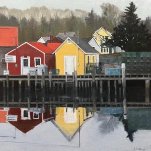 This is one of the Doug Houle paintings in the new show opening at The Grill in Damariscotta June 23. Courtesy of Kim Traina This is one of the Doug Houle paintings in the new show opening at The Grill in Damariscotta June 23. Courtesy of Kim Traina