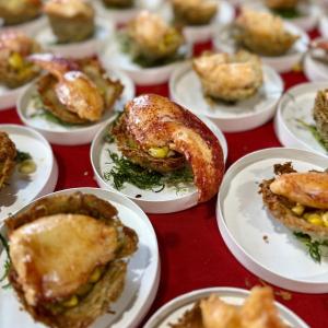 Judges' Choice First Place Mine Oyster's "De-Constructed Lobster Bake."  Kjirsten Flores photo
