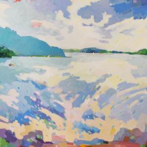 Henry Isaacs, "Beach at Boothbay Harbor," oil on canvas, 30" x 40", at Gleason Fine Art. Courtesy of the venue