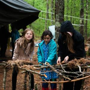 Kids get woodsy. Misha Barker photo
