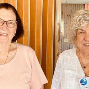 New Auxiliary members Pat Laehn, left, and Marion Coleman. Courtesy of Laura Zajdel Courtesy of Laura Zajdel