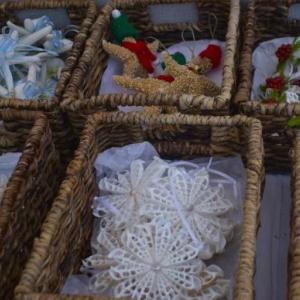  Linda Partridge/Periwinkle Designs tree decorations. LISA KRISTOFF/Boothbay Register