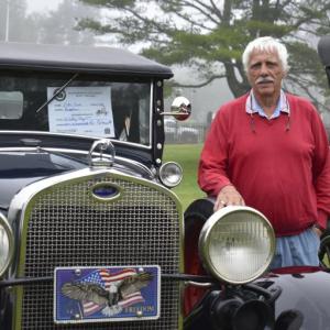 Wally Geyer of Falmouth has been attending for seven years with his award-winning, restored 1930 Ford. ISABELLE CURTIS/Boothbay Register