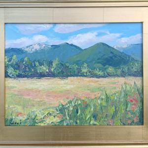 Nora West's award-winning plein air work: "Mountain Magic."