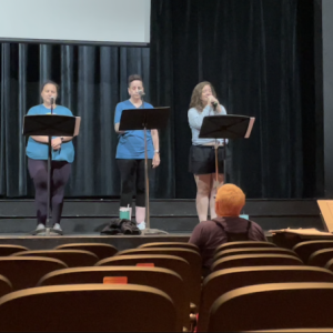 "Bikinis" music rehearsal at Lincoln Theater, Damariscotta. Courtesy of the venue
