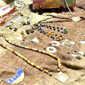 A mere sampling of Jennifer's jewelry. LISA KRISTOFF/Boothbay Register