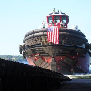 Gerard McAllister rolls into the Damariscotta River. STEVE EDWARDS/Boothbay Register