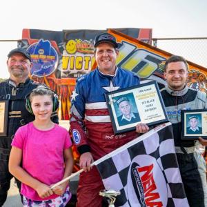 NEMA Midget Top 3, from left: Mike Horn, Alexa Lee, Matt O'Brien and Avery Stoehr. Jasen Dickey Photography NEMA Midget Top 3, from left: Mike Horn, Alexa Lee, Matt O'Brien and Avery Stoehr. Jasen Dickey Photography