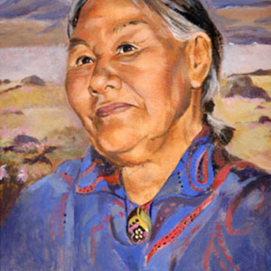 Portrait of "Esteemed Inuit Elder Kenojuak Ashevak" by Kerry Rodriguez. Courtesy of the artist Portrait of "Esteemed Inuit Elder Kenojuak Ashevak" by Kerry Rodriguez. Courtesy of the artist