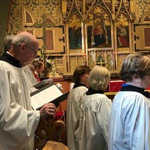 The Senior Choir in rehearsal. Photo: Marianne Pinkham The Senior Choir in rehearsal. Photo: Marianne Pinkham
