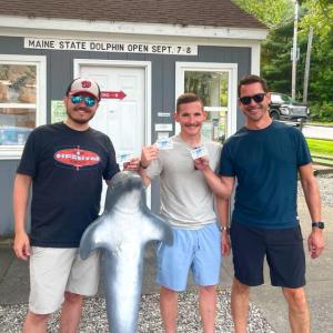Three members of the Stevens family hold their free game tickets after acing the 19th hole at Dolphin Mini Golf in Boothbay. Courtesy photo Three members of the Stevens family hold their free game tickets after acing the 19th hole at Dolphin Mini Golf in Boothbay. Courtesy photo