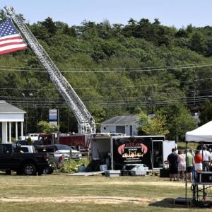 The scene at the Boothbay Harbor Fire Department lobster bake August 9. FRITZ FREUDENBERGER/Boothbay Register