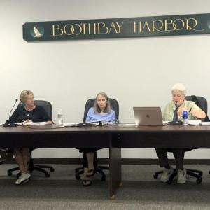 The Boothbay Harbor Board of Appeals Aug. 14. ISABELLE CURTIS/Boothbay Register