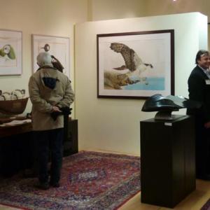 "Conference of Birds, 2" show drew flocks of bird art fans. Courtesy of Andrew Gleason