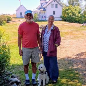 Doug Goldhirsch, KBIL board president, and Patricia Miller, KBIL Development Director. Courtesy photo