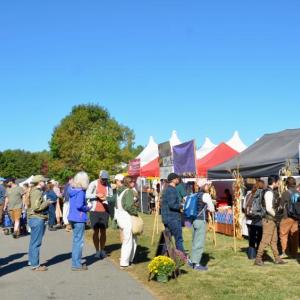 Coffee line at the fair (Photo by Lynda Clancy)