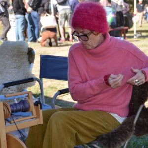 The Wednesday Spinners were at the fair, just as they have been since 1977. (Photo by Lynda Clancy)