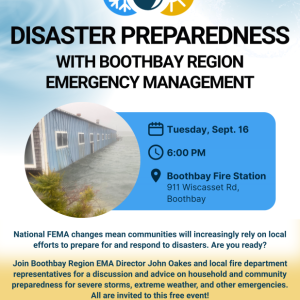 Disaster meeting poster