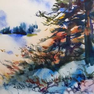 "Beach Pines" - courtesy of the artist, Mary Ann Heinzen.
