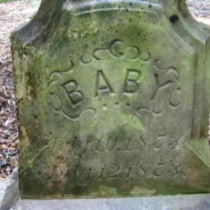 Child's gravestone