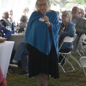Food historian Sandra Oliver talks tavern food. ISABELLE CURTIS/Boothbay Register