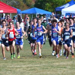 A pack of Seahawk runners in the center of the starting line at the Festival of Champions in Belfast Oct. 4. Courtesy of Michael Gaffney A pack of Seahawk runners in the center of the starting line at the Festival of Champions in Belfast Oct. 4. Courtesy of Michael Gaffney.