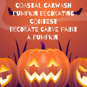 Courtesy of Terri Herald Coastal Car Wash and the Harbor’s Choice Laundry is hosting their first ever pumpkin decorating competition. Courtesy of Terri Herald