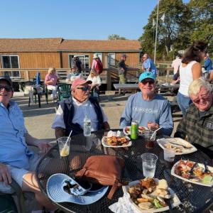 Enjoying the food and drinks at Eastside Waterfront Park on Oct. 5. Courtesy photo Food and drinks