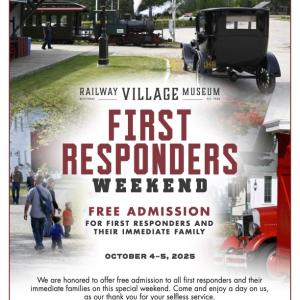 First Responders and their families to an appreciation weekend on Saturday, October 4th and Sunday, October 5th.  
