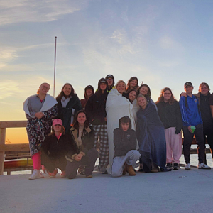 Members of the BRHS Class of 2026 during sunrise on Oct. 3. Courtesy photo