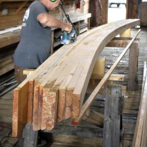 Carpenter Rick Prose at work. FRITZ FREUDENBERGER/Boothbay Register
