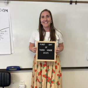 Meghan Rice, 3rd grade teacher at Edgecomb Eddy School. Courtesy photo