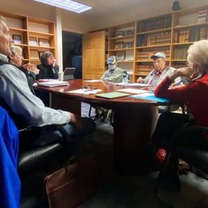 Boothbay Region Cemetery District trustees discuss recent accident, other matters during monthly meeting. ISABELLE CURTIS/Boothbay Register