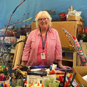 Since 1977, Manon Lewis has fostered the joy of creativity with students in the Boothbay region school system. ISABELLE CURTIS/Boothbay Register