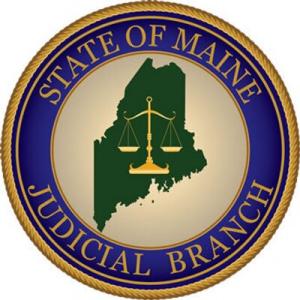 Maine Judicial Branch seal. 