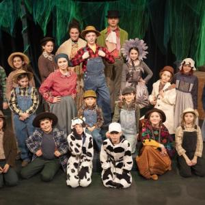 The January '25 annual Winter Drama Adventure youth cast of "Jack and the Beanstalk." Auditions for this year's show, "Treasure Island," will be Dec. 1 in the Poe Theater. Courtesy of Joy Braley