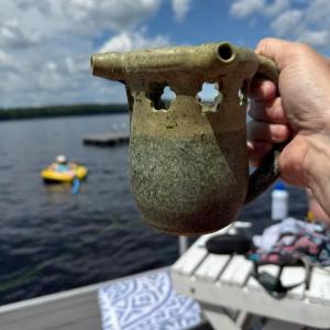 Mug recovered from Long Lake in Harrison in July. Courtesy photo