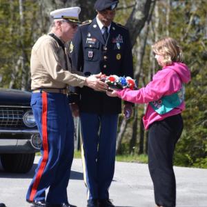 Memorial Day observance at Southport. KEVIN BURNHAM/Boothbay Register