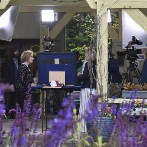 Coastal Maine Botanical Gardens was transformed into a sprawling set for the filming of Antiques Roadshow June 18.  File photo