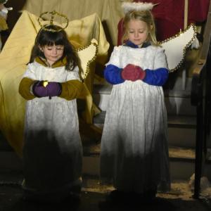The Byram sisters channel their inner angels. ISABELLE CURTIS/Boothbay Register