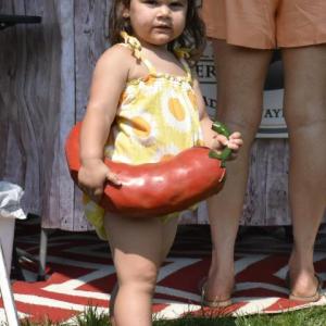 Farmers Market shopper. ISABELLE CURTIS/Boothbay Register