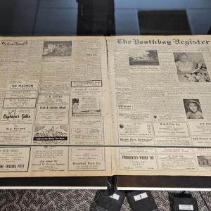 There was a time when ads were on the front page, as seen in this historical Register. Courtesy of Merritt Blakeslee.