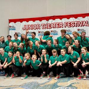 The group posing "silly" during their festival photo shoot. Courtesy of Emily Mirabile