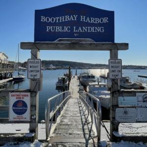 The Boothbay Harbor town landing on Commercial Street. FRITZ FREUDENBERGER/Boothbay Register