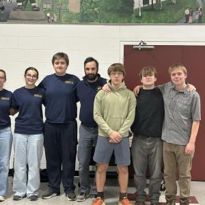 Pictured from left are Elijah Smith, Moriah Smith, Zuri Smith, Chris Liberti, Lysander LeFevre, Kolton Campbell and Afton Warren-Burden. Courtesy photo