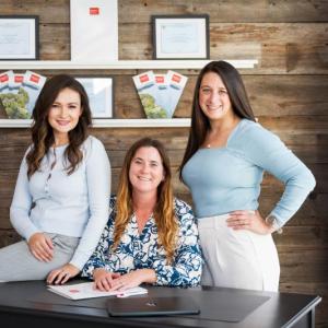The Coastal Group at Newcastle Realty, L-R: Ashley Little, Hillary Barrett, Chelsea Poland